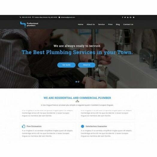 Plumber – HTML Template Plumber – HTML Template